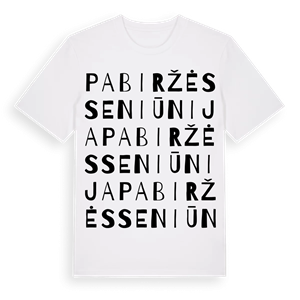 Pabiržės seniūnija ordlek t-shirt – ekologisk bomull t-shirt från Pinshirt
