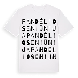 Pandėlio seniūnija ordlek t-shirt – ekologisk bomull t-shirt från Pinshirt