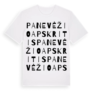 Panevėžio apskritis ordlek t-shirt – ekologisk bomull t-shirt från Pinshirt