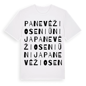 Panevėžio seniūnija ordlek t-shirt – ekologisk bomull t-shirt från Pinshirt