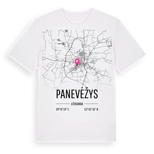 Panevėžys karta t-shirt – ekologisk bomull t-shirt från Pinshirt