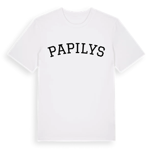 Papilys böjd t-shirt – ekologisk bomull t-shirt från Pinshirt