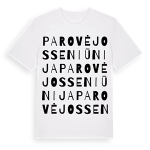 Parovėjos seniūnija ordlek t-shirt – ekologisk bomull t-shirt från Pinshirt