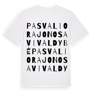 Pasvalio rajono savivaldybė ordlek t-shirt – ekologisk bomull t-shirt från Pinshirt