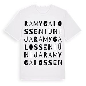 Ramygalos seniūnija ordlek t-shirt – ekologisk bomull t-shirt från Pinshirt