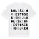 Rokiškio miesto seniūnija ordlek t-shirt