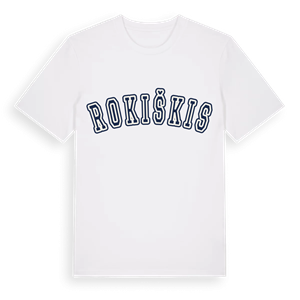 Rokiškis college t-shirt – ekologisk bomull t-shirt från Pinshirt