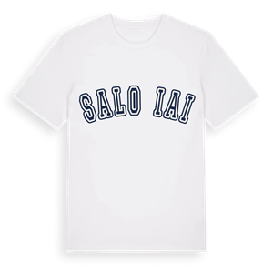 Saločiai college t-shirt – ekologisk bomull t-shirt från Pinshirt
