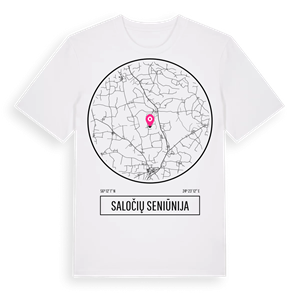 Saločių seniūnija t-shirt – ekologisk bomull t-shirt från Pinshirt