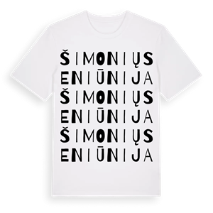 Šimonių seniūnija ordlek t-shirt – ekologisk bomull t-shirt från Pinshirt