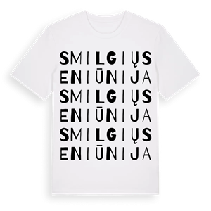 Smilgių seniūnija ordlek t-shirt – ekologisk bomull t-shirt från Pinshirt