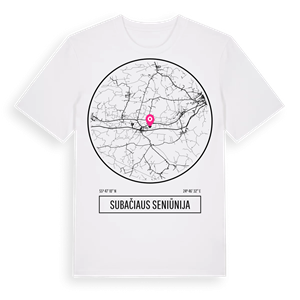 Subačiaus seniūnija t-shirt – ekologisk bomull t-shirt från Pinshirt
