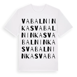 Vabalninkas ordlek t-shirt – ekologisk bomull t-shirt från Pinshirt