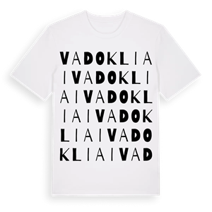 Vadokliai ordlek t-shirt – ekologisk bomull t-shirt från Pinshirt