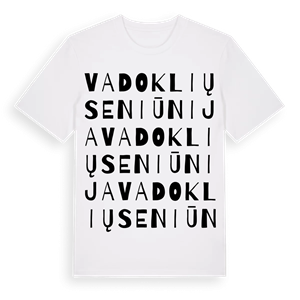 Vadoklių seniūnija ordlek t-shirt – ekologisk bomull t-shirt från Pinshirt