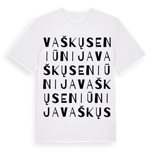 Vaškų seniūnija ordlek t-shirt – ekologisk bomull t-shirt från Pinshirt