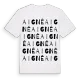Aigné ordlek t-shirt