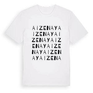 Aizenay ordlek t-shirt – ekologisk bomull t-shirt från Pinshirt
