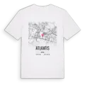 Atlantis karta t-shirt