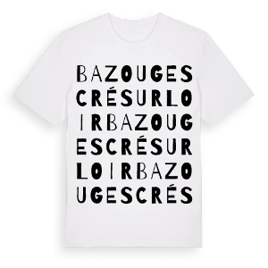 Bazouges Cré sur Loir ordlek t-shirt – ekologisk bomull t-shirt från Pinshirt