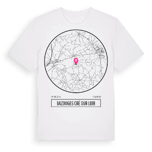 Bazouges Cré sur Loir t-shirt – ekologisk bomull t-shirt från Pinshirt