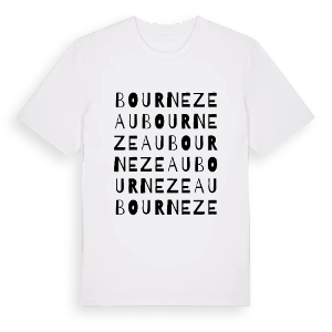 Bournezeau ordlek t-shirt – ekologisk bomull t-shirt från Pinshirt