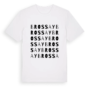 Brossay ordlek t-shirt – ekologisk bomull t-shirt från Pinshirt