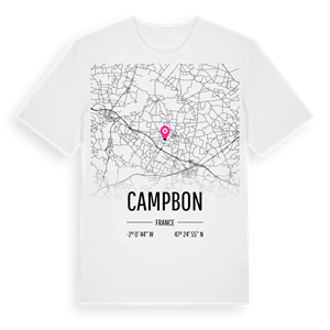 Campbon karta t-shirt – ekologisk bomull t-shirt från Pinshirt