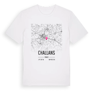 Challans karta t-shirt – ekologisk bomull t-shirt från Pinshirt