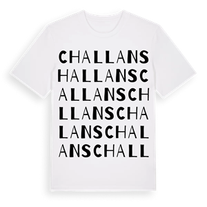 Challans ordlek t-shirt – ekologisk bomull t-shirt från Pinshirt