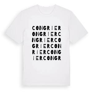 Congrier ordlek t-shirt – ekologisk bomull t-shirt från Pinshirt