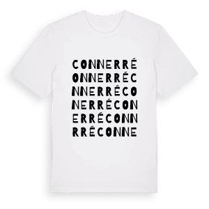 Connerré ordlek t-shirt – ekologisk bomull t-shirt från Pinshirt