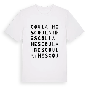 Coulaines ordlek t-shirt – ekologisk bomull t-shirt från Pinshirt