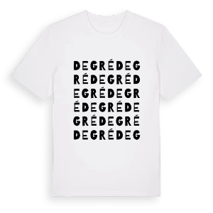 Degré ordlek t-shirt – ekologisk bomull t-shirt från Pinshirt
