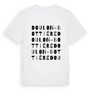 Doulon - Bottière ordlek t-shirt – ekologisk bomull t-shirt från Pinshirt