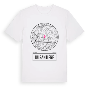 Durantière t-shirt – ekologisk bomull t-shirt från Pinshirt
