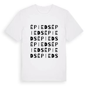 Épieds ordlek t-shirt – ekologisk bomull t-shirt från Pinshirt