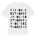 Fay-de-Bretagne ordlek t-shirt