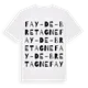 Fay-de-Bretagne ordlek t-shirt