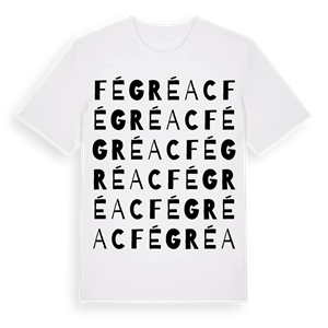 Fégréac ordlek t-shirt – ekologisk bomull t-shirt från Pinshirt