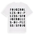 Fougerolles-du-Plessis ordlek t-shirt