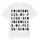 Fougerolles-du-Plessis ordlek t-shirt
