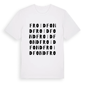 Froidfond ordlek t-shirt – ekologisk bomull t-shirt från Pinshirt