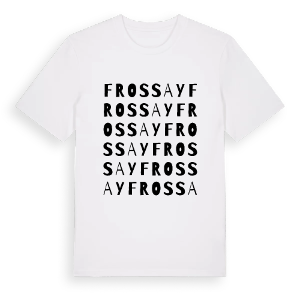 Frossay ordlek t-shirt – ekologisk bomull t-shirt från Pinshirt