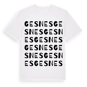 Gesnes ordlek t-shirt – ekologisk bomull t-shirt från Pinshirt