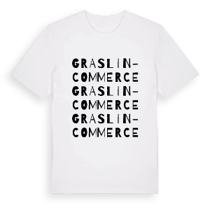 Graslin - Commerce ordlek t-shirt – ekologisk bomull t-shirt från Pinshirt