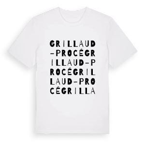 Grillaud - Procé ordlek t-shirt – ekologisk bomull t-shirt från Pinshirt