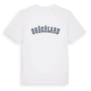 Guécélard college t-shirt – ekologisk bomull t-shirt från Pinshirt