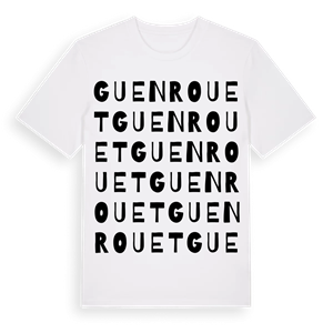 Guenrouet ordlek t-shirt – ekologisk bomull t-shirt från Pinshirt