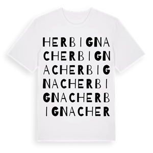 Herbignac ordlek t-shirt – ekologisk bomull t-shirt från Pinshirt